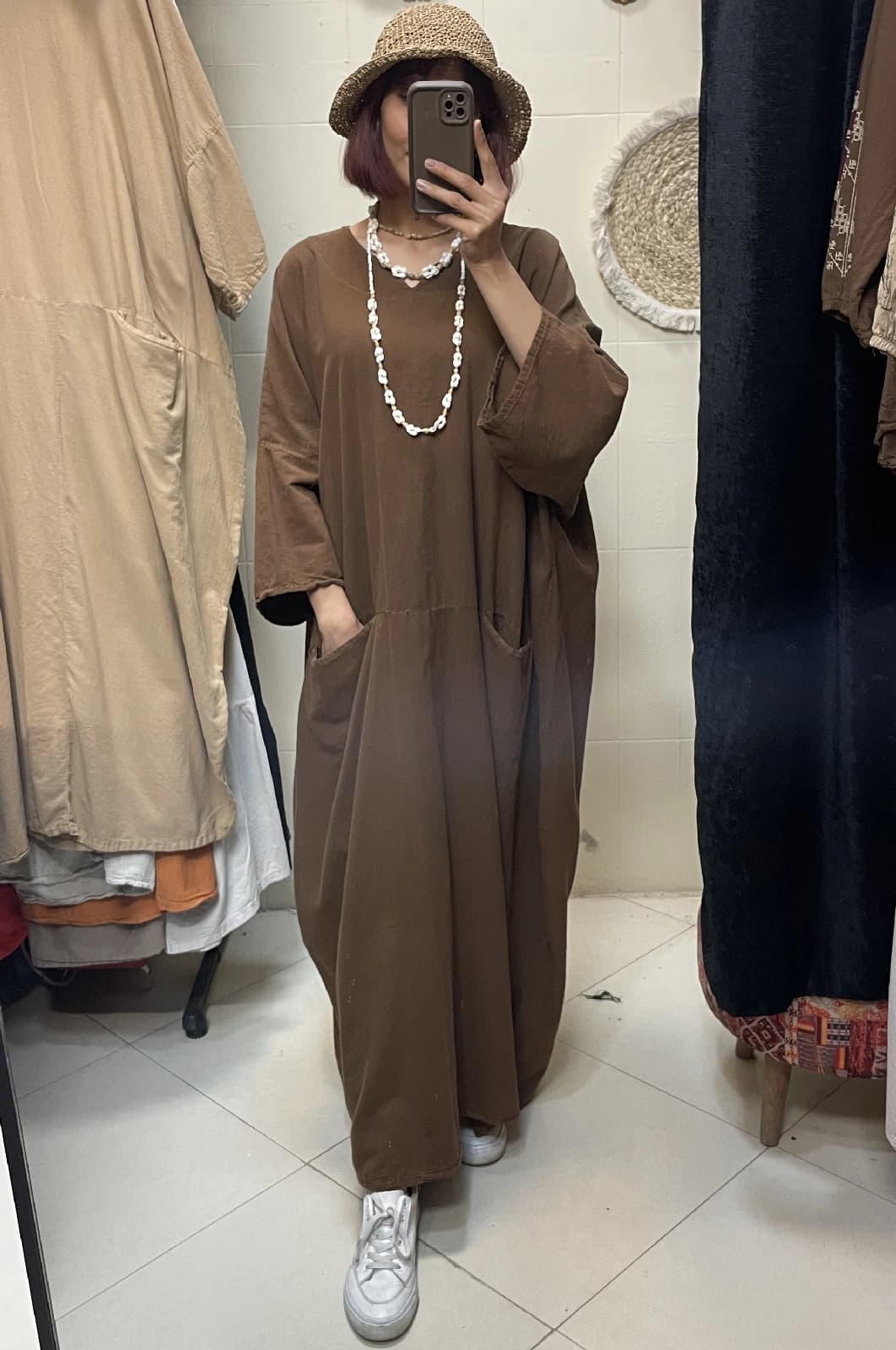 پیراهن ساحلی الیاف طبیعی برکه 1