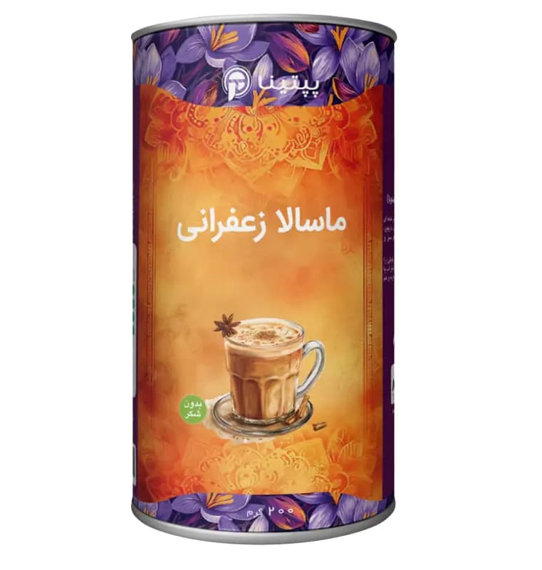 چای ماسالا زعفرانی پپتینا قوطی – 200 گرم