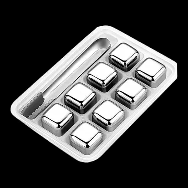 یخ استیل بسته 8 عددی به همراه انبر
