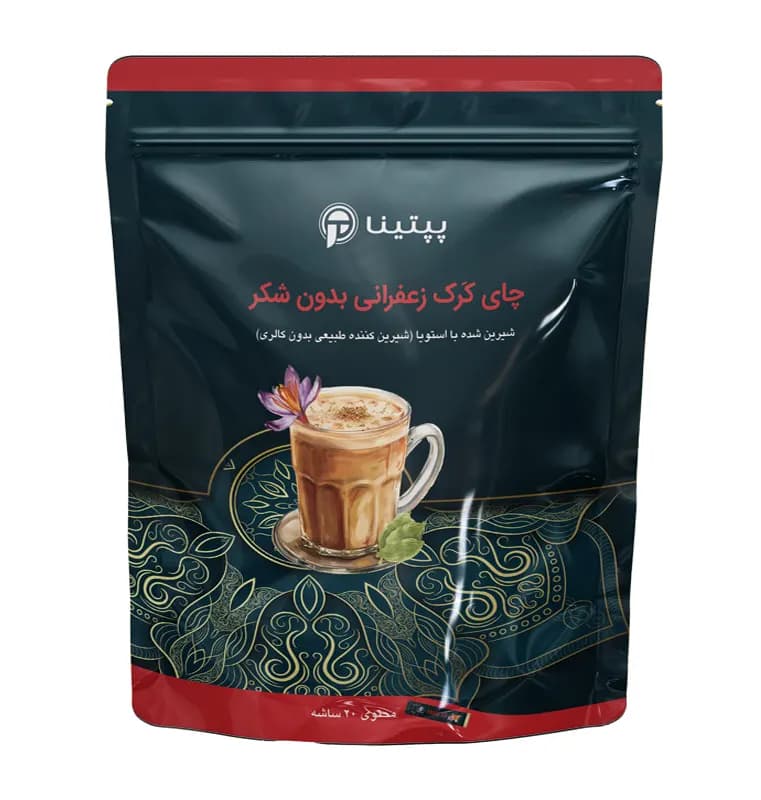 چای کرک زعفرانی پپتینا 20 ساشه‌ای