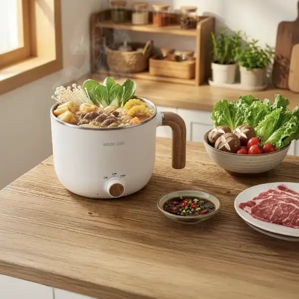 بخار پز برقی گرین لاین مدل Green Lion Quickpot Electric Cooker GNQCKPTECWH — تصویر ۸