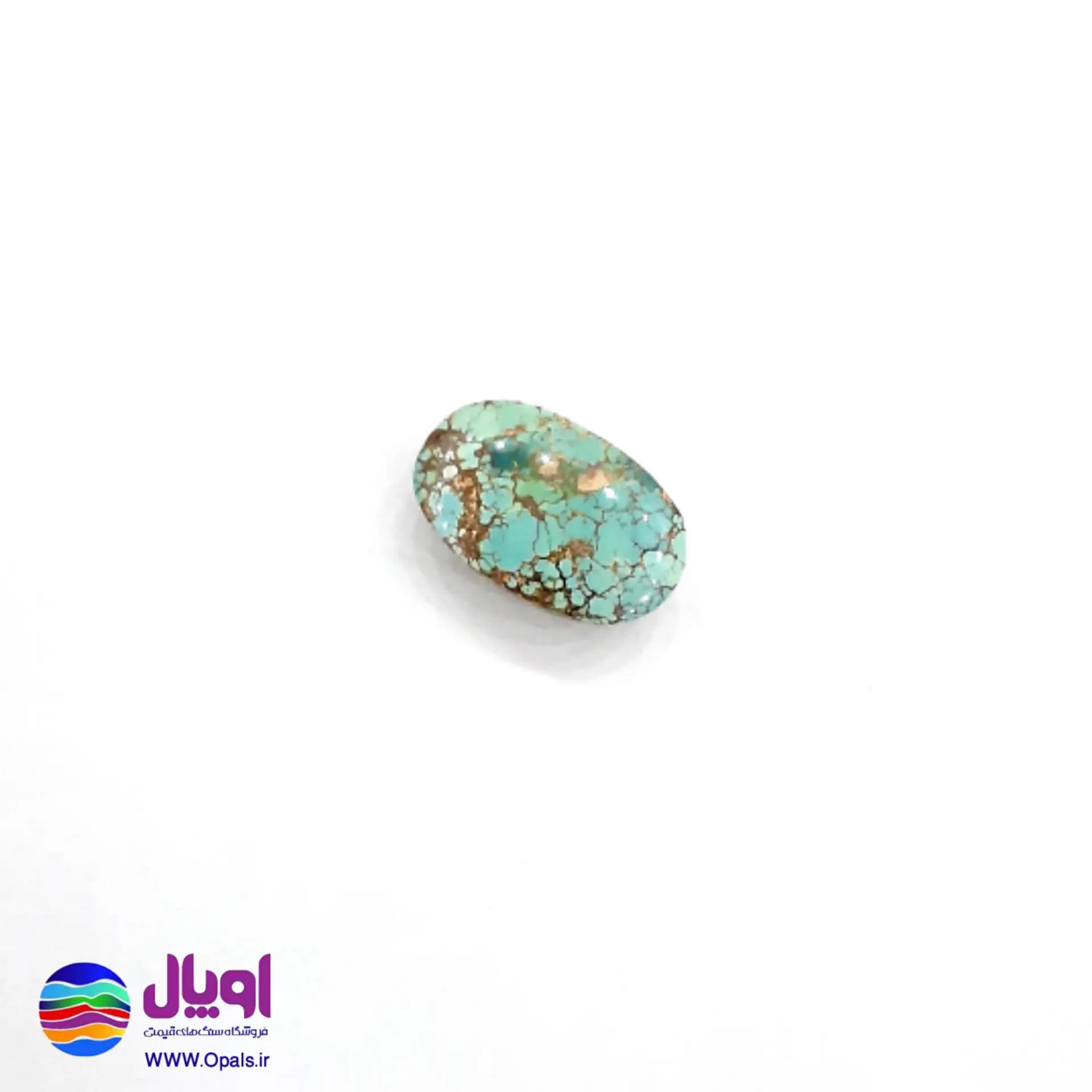 نگین فیروزه نیشابور بیضی 2.95 گرم