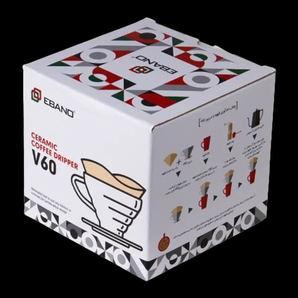 دریپر V60 سرامیکی سفید ایبانو — تصویر ۳