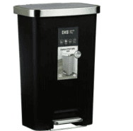 سطل 45 لیتر اسمارت طرح HANA رنگ مشکی کد 6266-BL