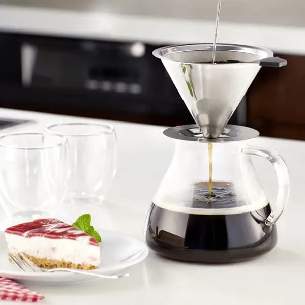 دریپر V60 توری فلزی 3 کاپ — تصویر ۳