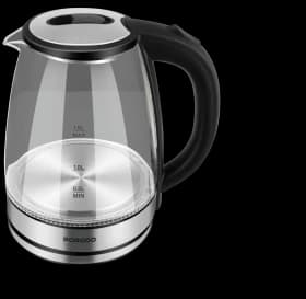 کتری برقی شیشه‌ای پرودو PYRO T1 با ظرفیت ۱.۸ لیتر و جوش سریع ۶ دقیقه‌ای