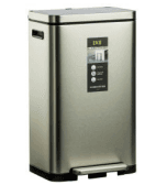 سطل 30 لیتر مستطیل اسمارت طرح PRO رنگ استیل کد 2368-MMT