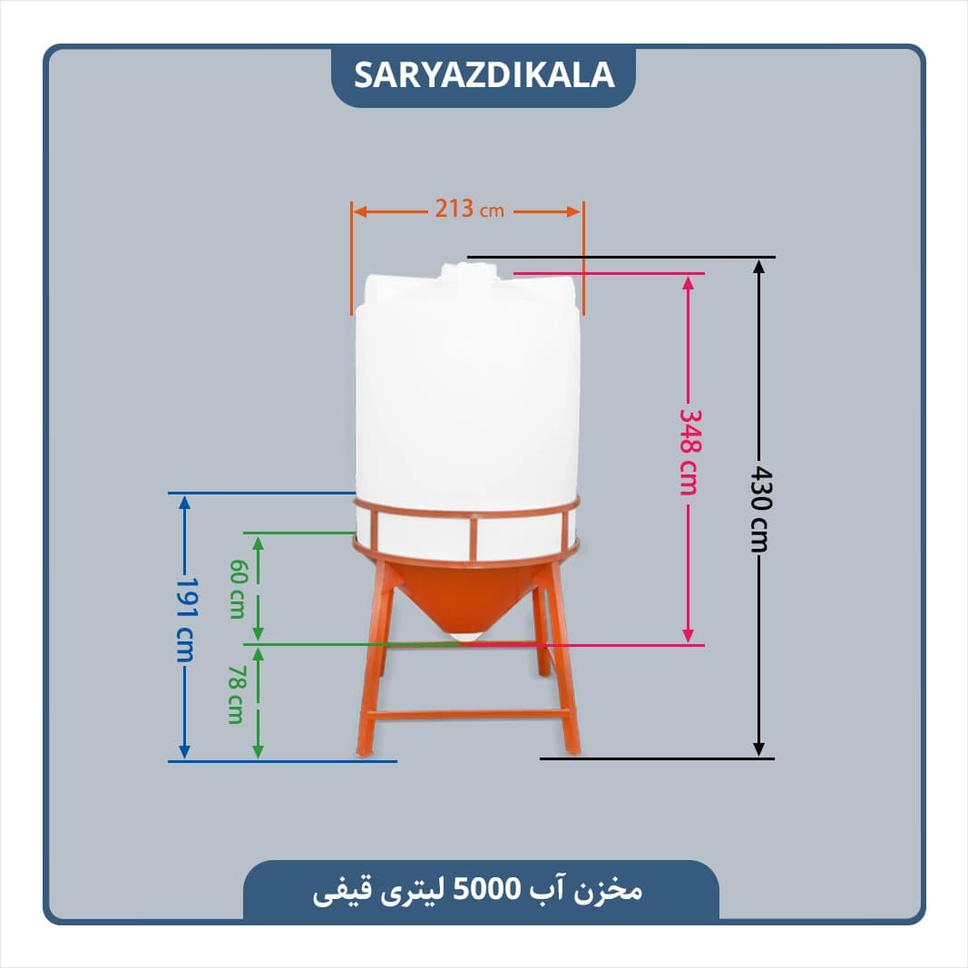 مخزن قیفی 10000 لیتری — تصویر ۲