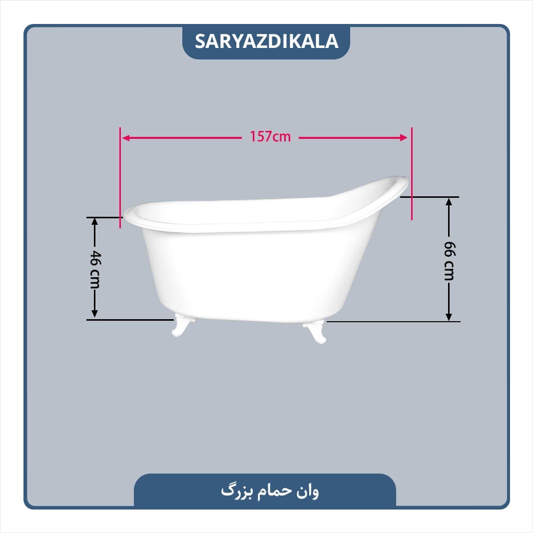 وان حمام پلاستیکی بزرگ — تصویر ۲
