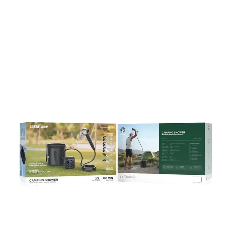 دوش کمپینگ گرین لاین مدل GREEN LION GNCASHWR8KBK CAMPING با نمایشگر دیجیتال هوشمند — تصویر ۴