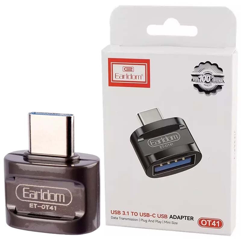 تبدیل USB OTG به تایپ سی ارلدام مدل EARLDOM OT41