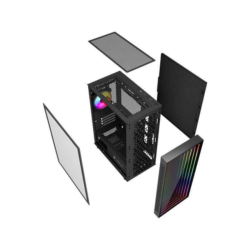 کیس کامپیوتر گیمینگ لاجی کی مدل LOGIKEY C481B — تصویر ۲
