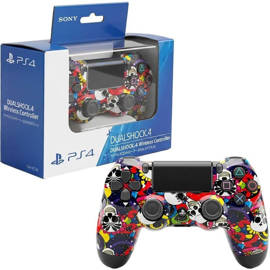 دسته بازی های کپی سونی مدل SONY DUALSHOCK PS4 طرح اسکلت فانتزی