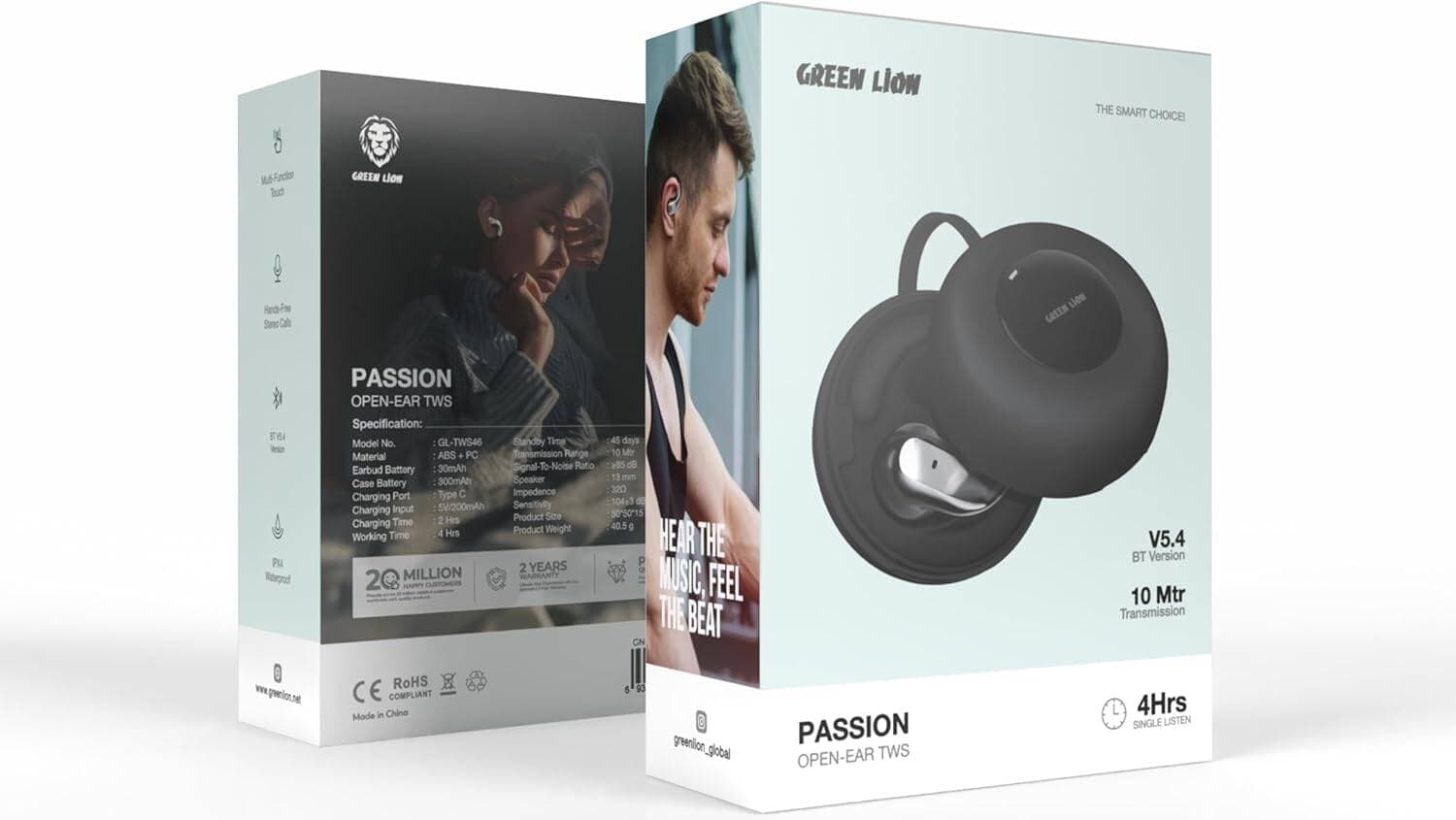 هدفون‌های گوش باز TWS Green Lion Passion — تصویر ۲