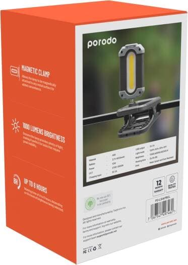 لامپ 4000 میلی آمپری مغناطیسی Porodo Outdoor 4000mAh 10W Magnetic — تصویر ۲