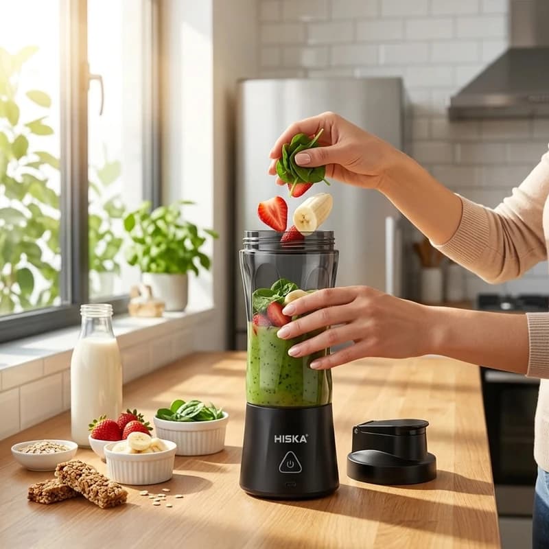 مخلوط کن همراه هیسکا مدل HISKA HR-87 Blender — تصویر ۳