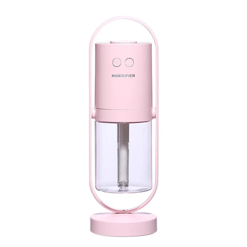 دستگاه بخور سرد و چراغ خواب مدل Humidifier Magic Shadow رنگ صورتی