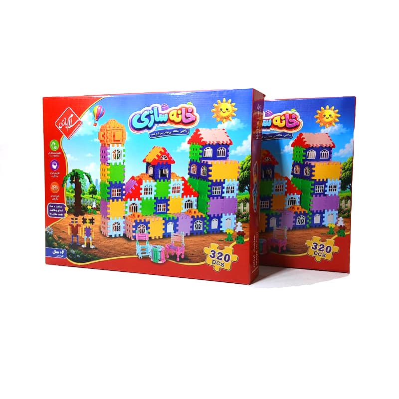 بلوک های خانه سازی 320 قطعه سلام بازی – 3 عددی — تصویر ۲