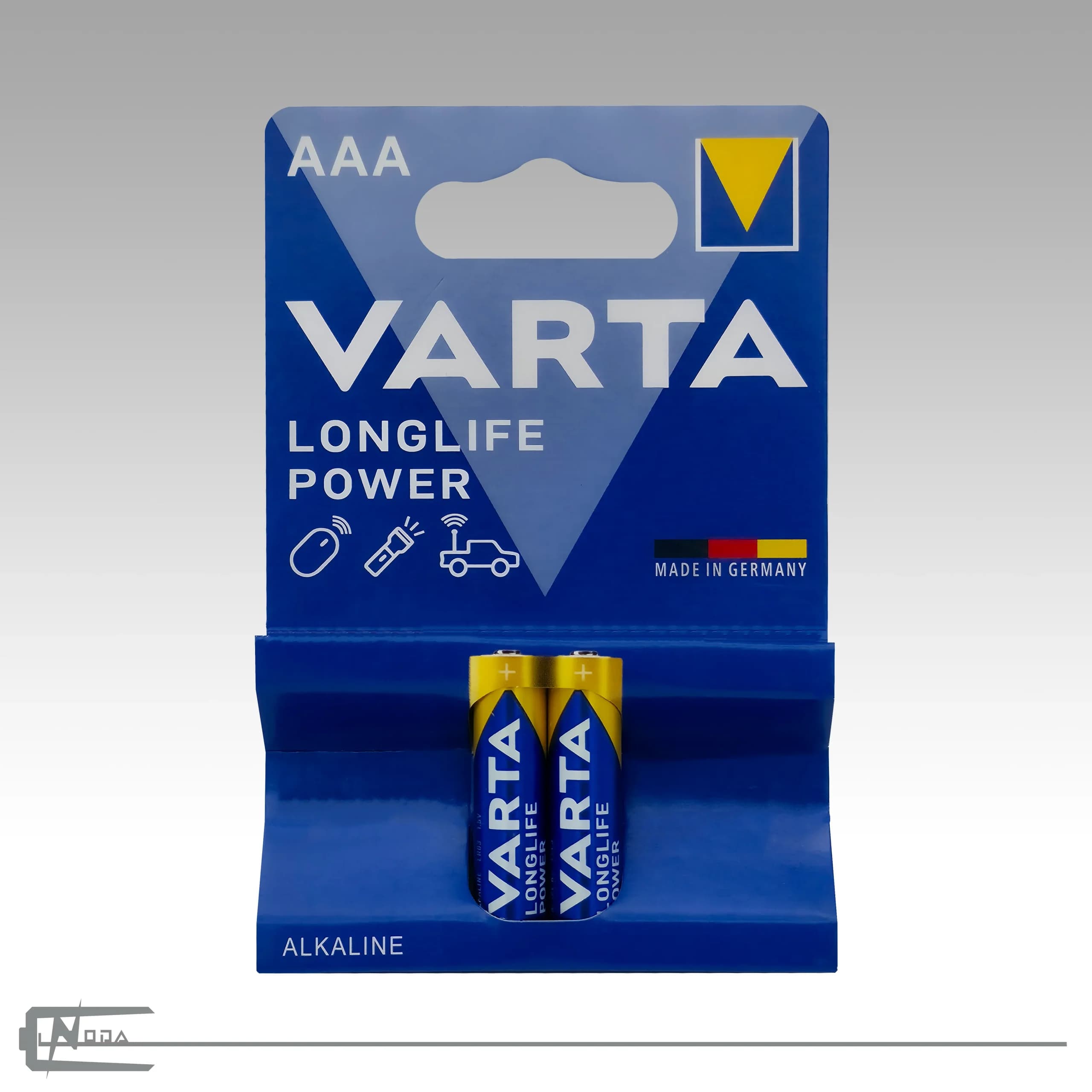باتری نیم قلمی آلکالاین وارتا مدل longlife power– بسته 2 عددی