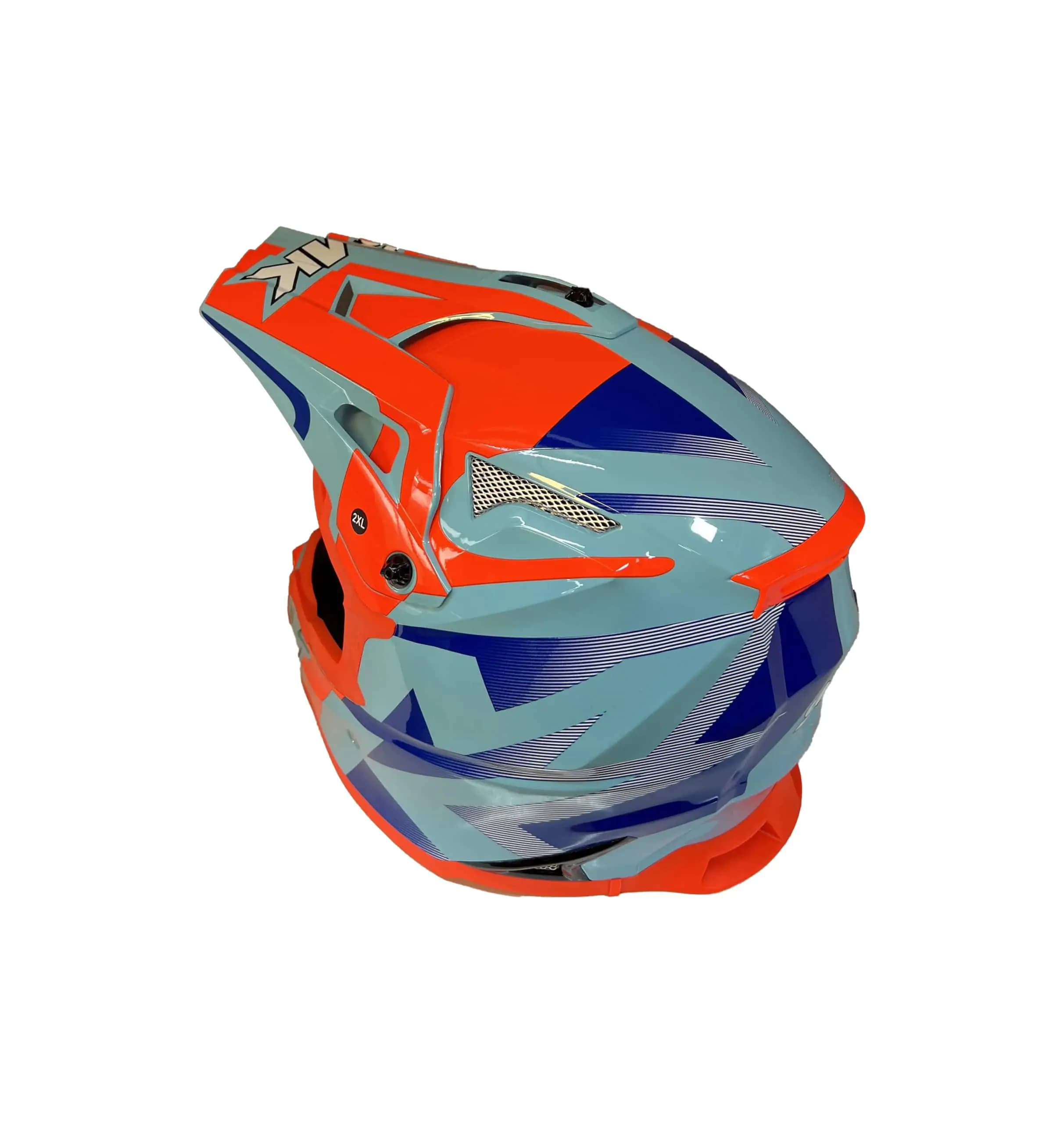 کلاه کراسی SMK مدل Allterra-S01 قرمز آبی — تصویر ۲