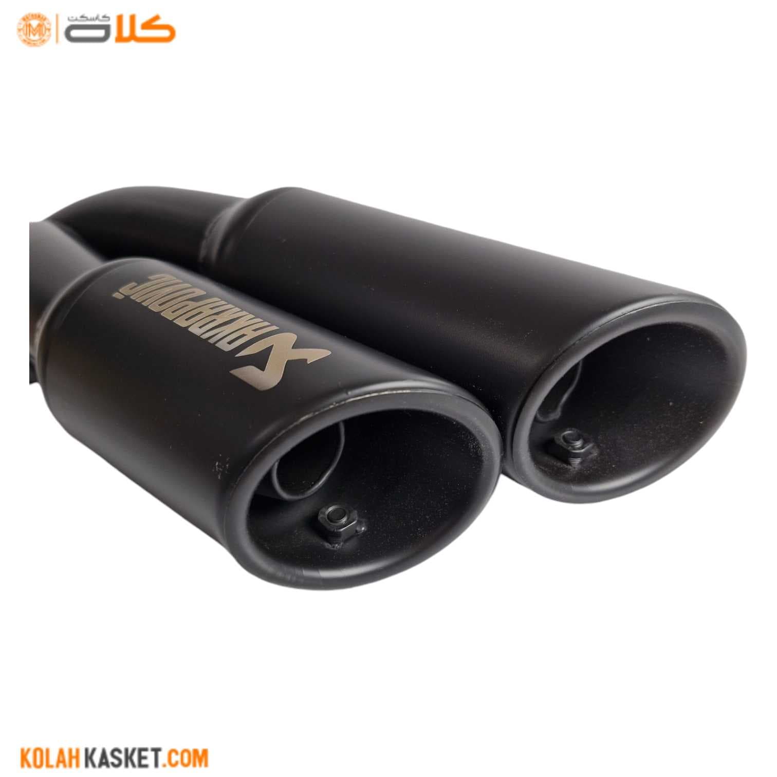 اگزوز قهرمانی موتور سیکلت اکروپویچ دو لول مشکی کد AK32 — تصویر ۹