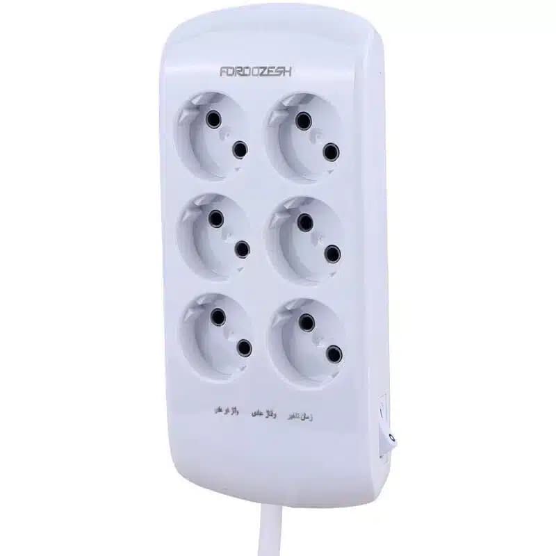 محافظ برق دیجیتال کامپیوتر و صوتی تصویری 6 خانه فروزش Lotus LT600 با کابل 1.8 متری
