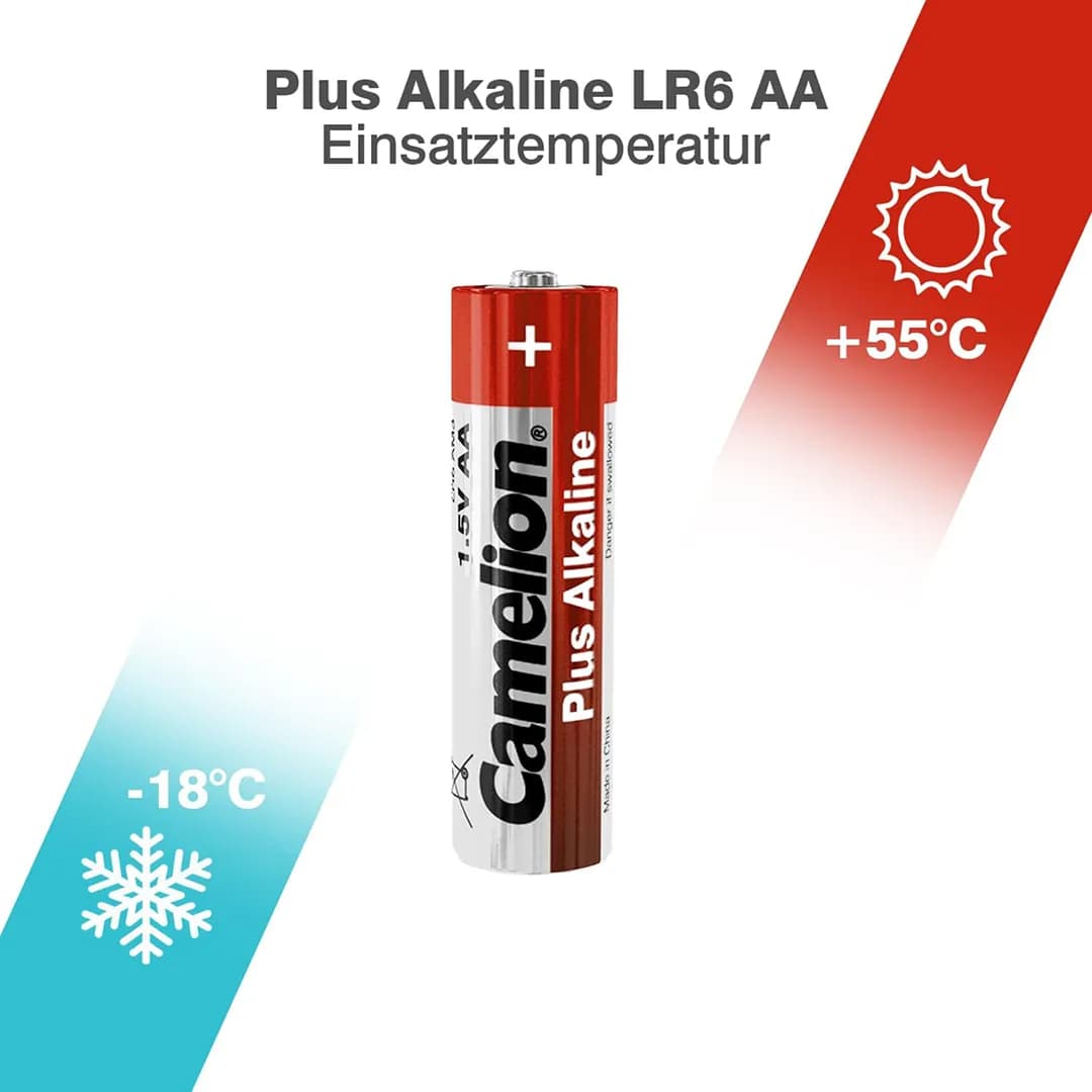 باتری نیم قلمی آلکالاین کملیون مدل Plus Alkaline دو عددی — تصویر ۴