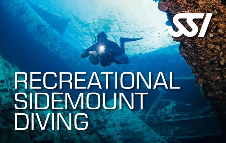 دوره آموزشی غواصی SSI Recreational Sidemount Diving