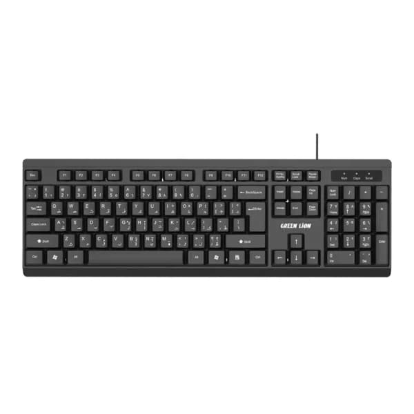 کیبورد و موس سیمدار گرین لاین مدل Green Lion GKM-100 Wired Keyboard And Mouse — تصویر ۴