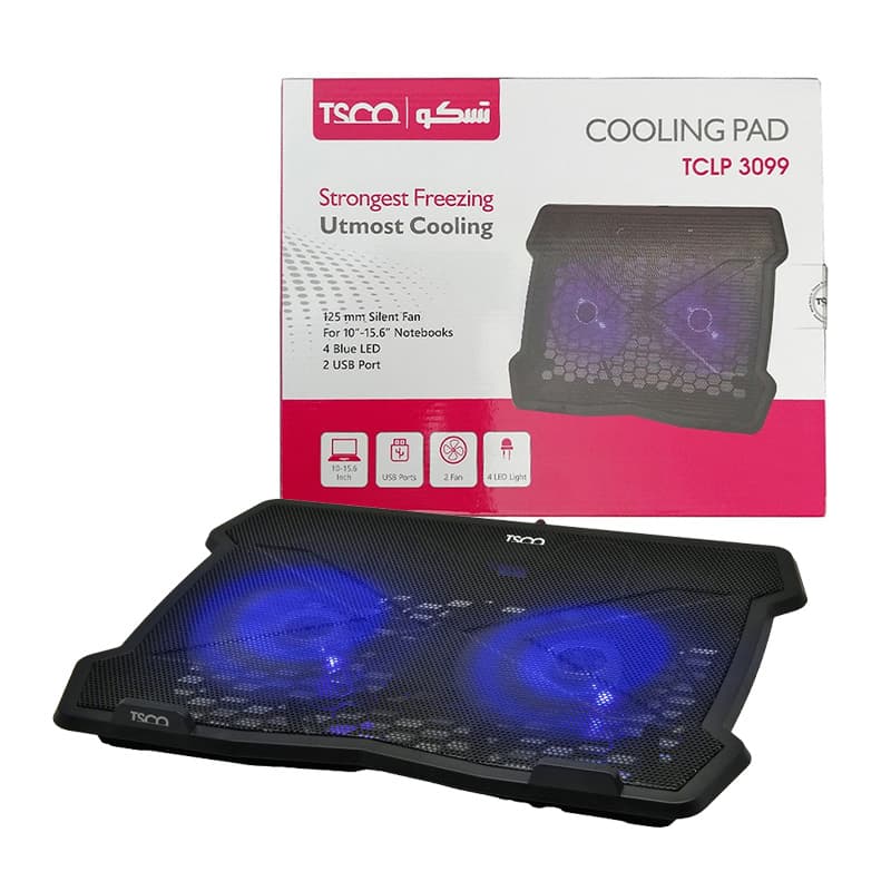 کول پد Tsco TCLP 3099 دو فن Silent LED