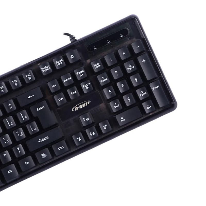 کیبورد سیمدار گیمینگ D-Net DT-997 بک لایت دار — تصویر ۵