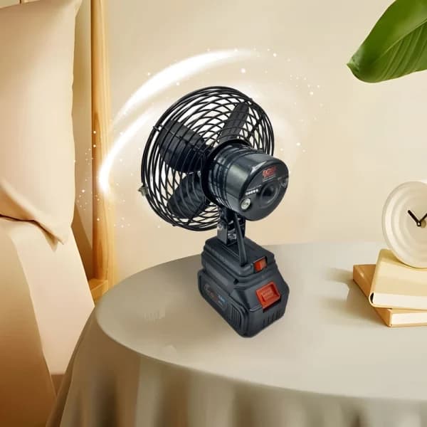 پنکه فلزی شارژی رومیزی 48 ولت مدل FAN LITHIUM 3PIN — تصویر ۴