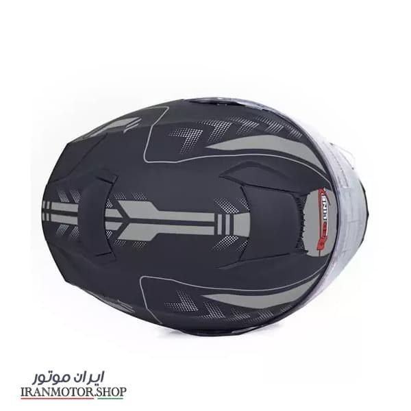 کلاه کاسکت فک متحرک ردلاین مدل 937 طرح grey arrow mt بلوتوث دار — تصویر ۴