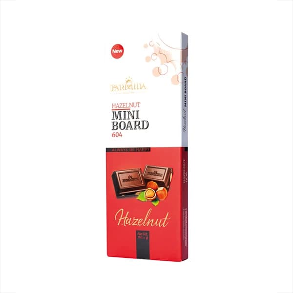 شکلات تابلت مینی برد فندقی 604 پارمیدا 110g