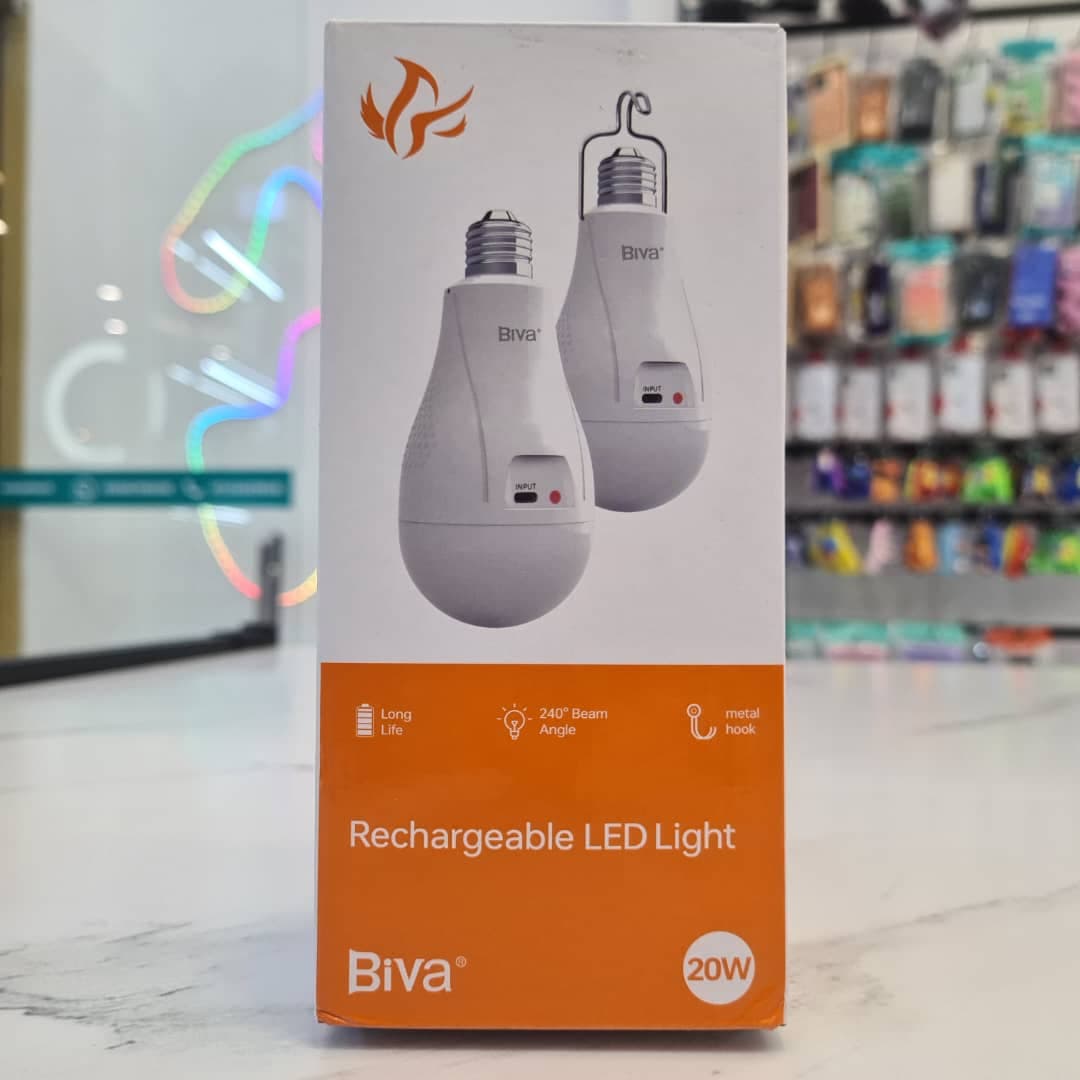 لامپ شارژی سرپیچ دار و آویزشو بیوا Biva LED-03 20w — تصویر ۶