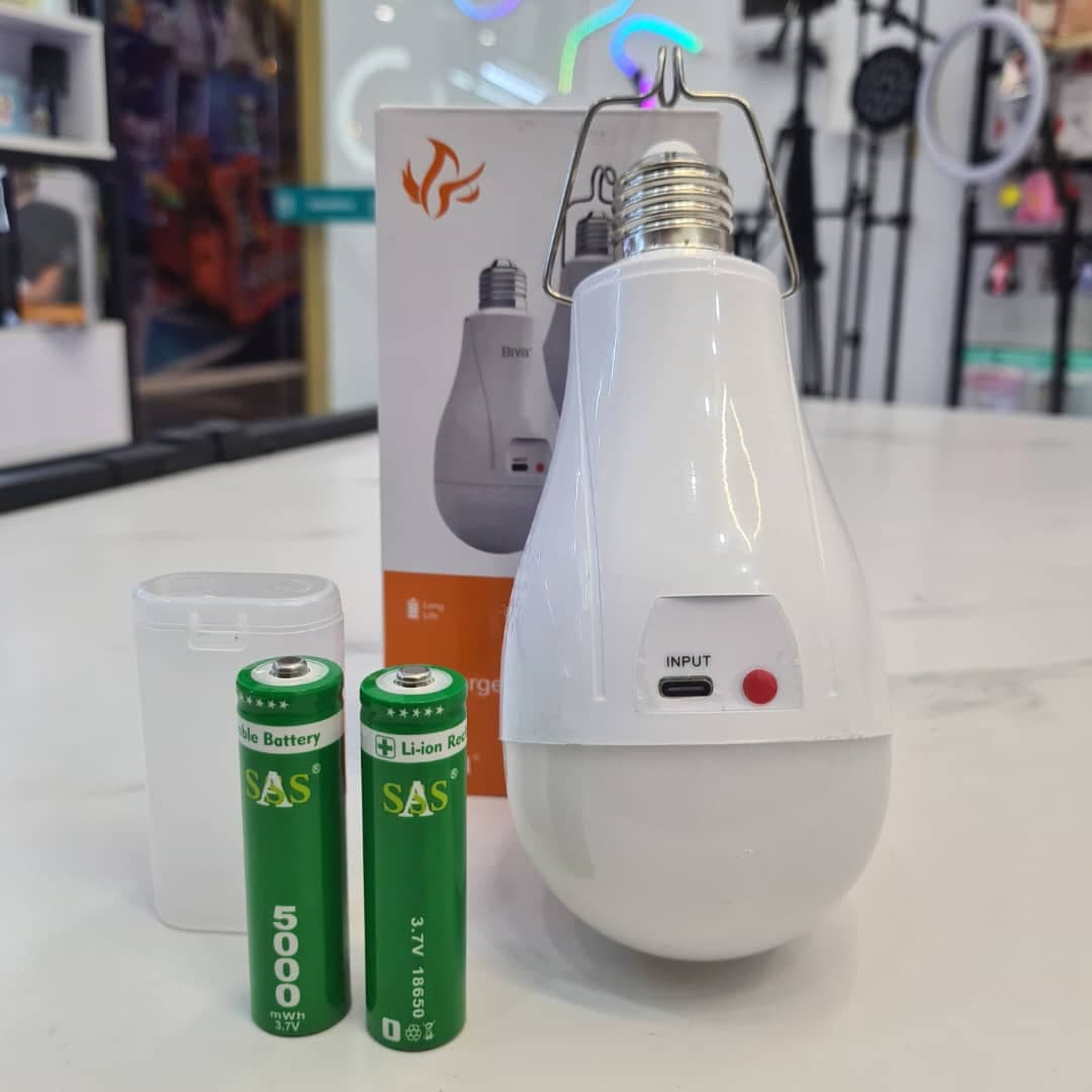 لامپ شارژی سرپیچ دار و آویزشو بیوا Biva LED-03 20w