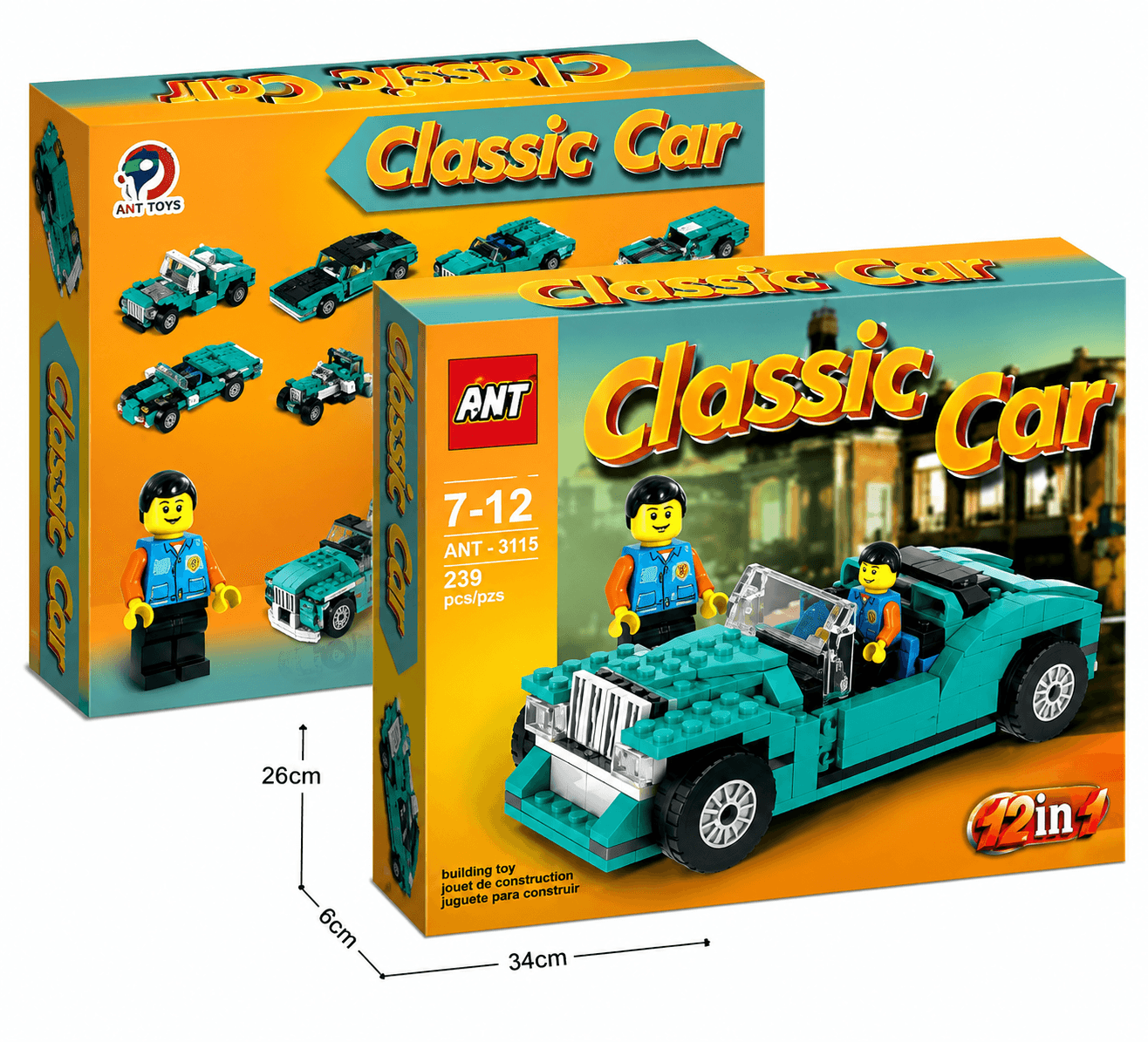 لگو ماشین کلاسیک 12 مدل | ساختنی Classic Car 239 قطعه