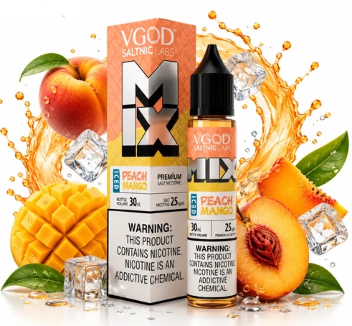 ویگاد هلو انبه خنک (VGOD Salt Iced Peach Mango )