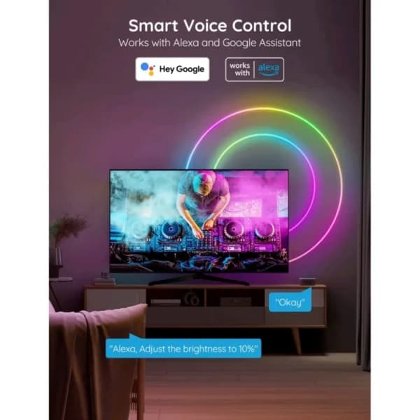 ریسه هوشمند نئون فلکسی RGB-IC App طول 5 متر — تصویر ۳