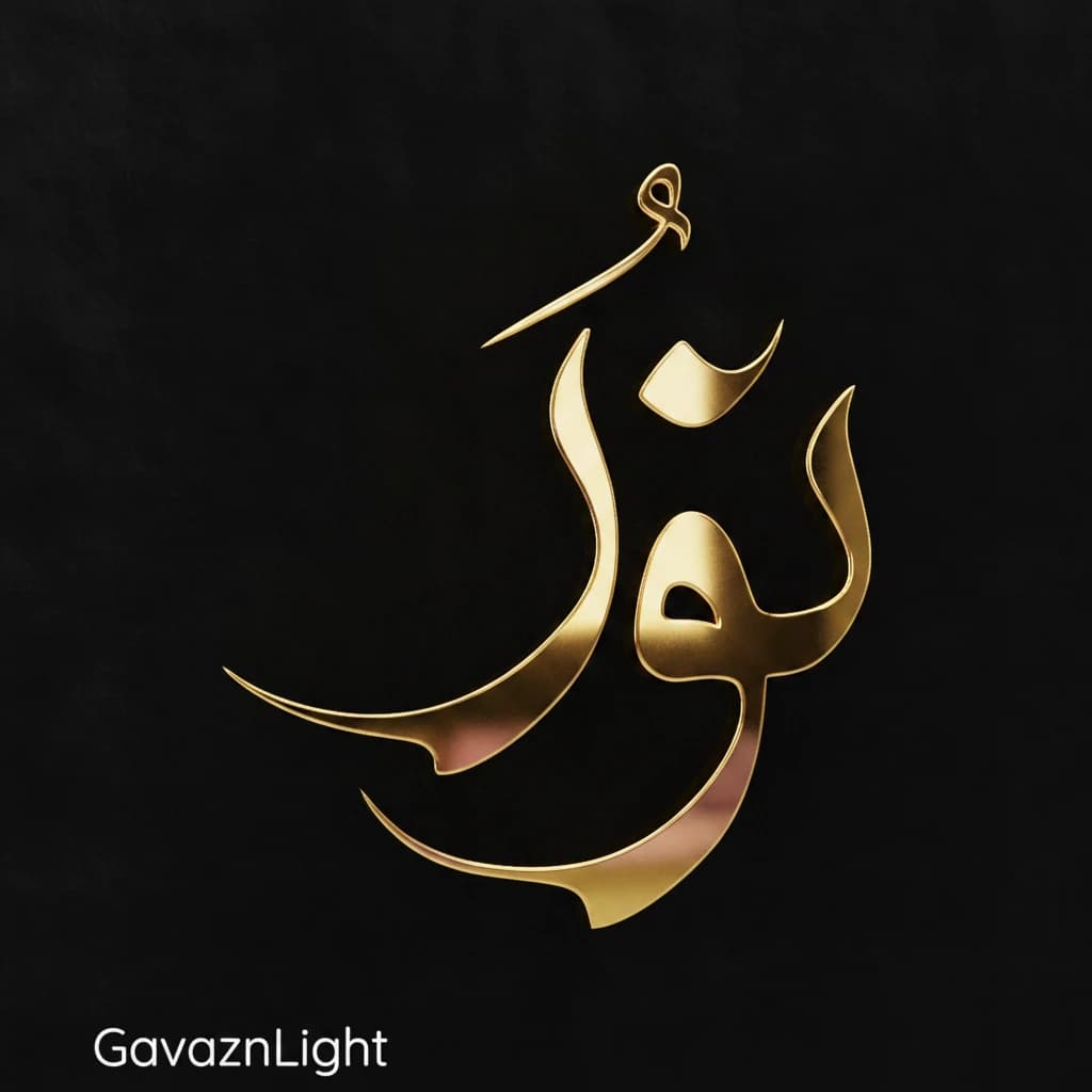 تابلو کالیگرافی نور