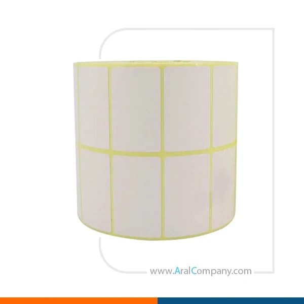 لیبل پیویسی دو ردیفه 50*30 رول 3000 تایی