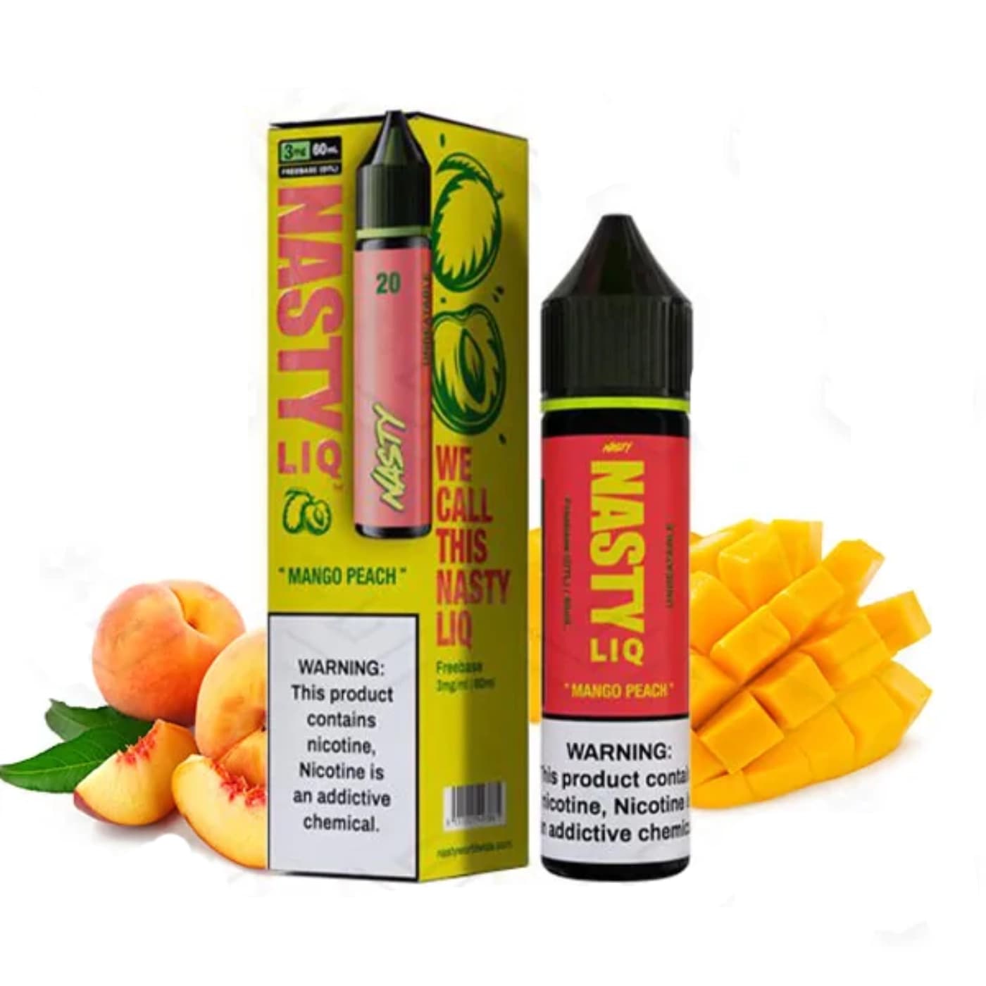جویس نستی انبه هلو Nasty LiQ Mango Peach)(60ml – 3mg))