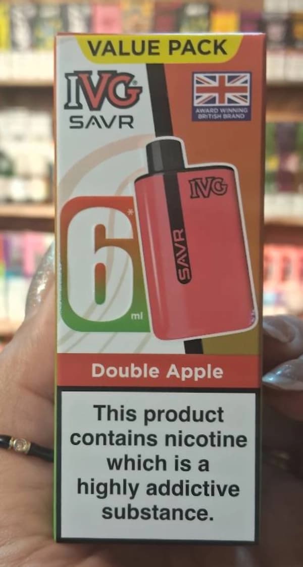 یکبار مصرف 3000 پاف طعم دوسیب (double apple)IVG — تصویر ۲