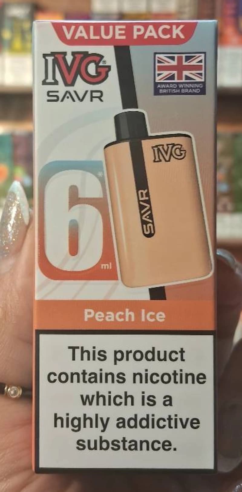 یکبارمصرف 3000 پاف ( peach Ice) IVG هلو یخ