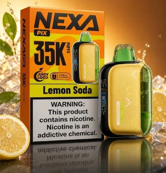 یکبار مصرف 35,000 طعم لیموناد گاز دار(lemon soda) نکسا NEXA