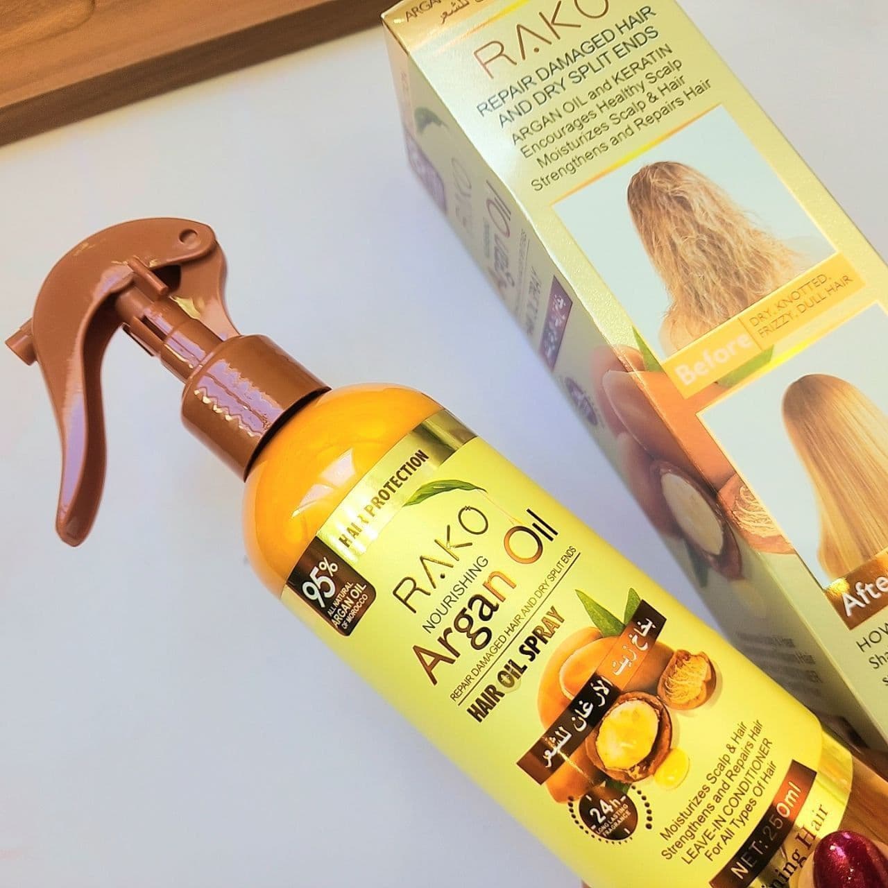 اسپری دو فاز مدل روغن آرگان Argan oil — تصویر ۲