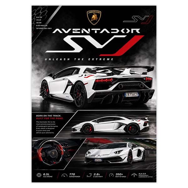 پوستر Lamborghini Aventador