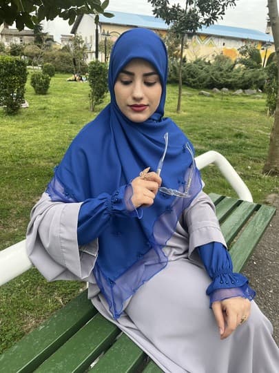 ست روسری و ساق مدل پرنیان (کد 705) — تصویر ۶