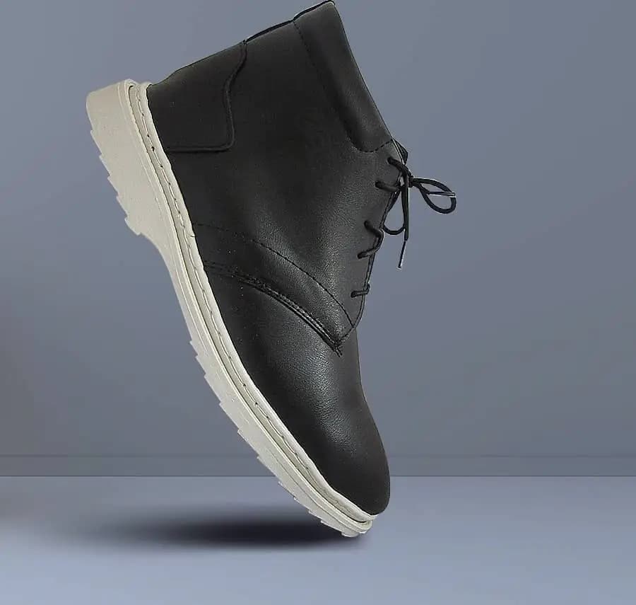 کفش ساقدار مردانه Black ecco — تصویر ۲
