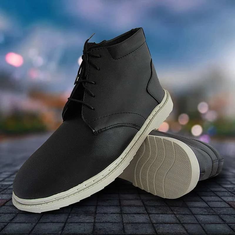 کفش ساقدار مردانه Black ecco — تصویر ۹